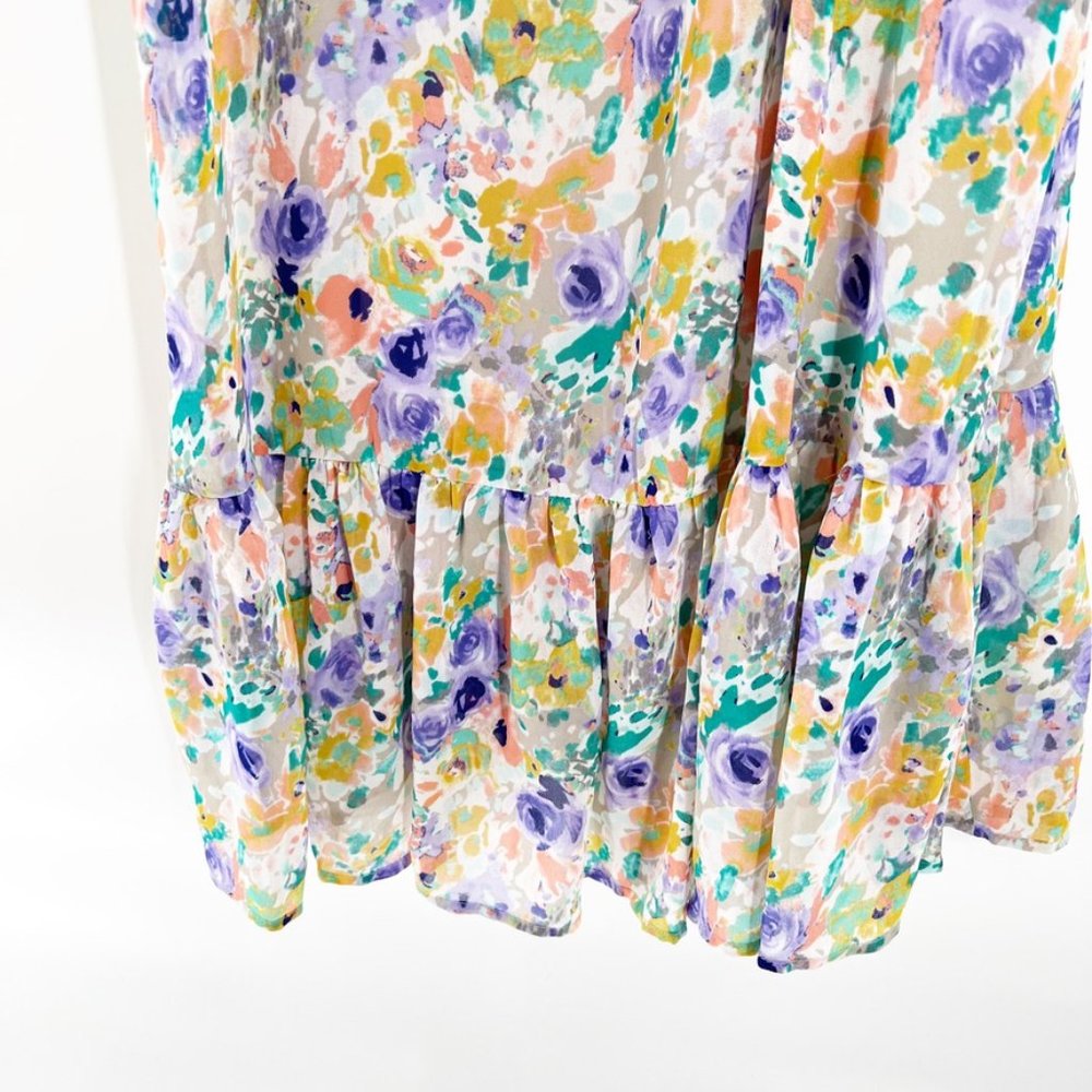 Astr the label BALLOON SLEEVE SWEETHEART FLORAL MAXI Dress Size XL NWT - Picture 14 of 16